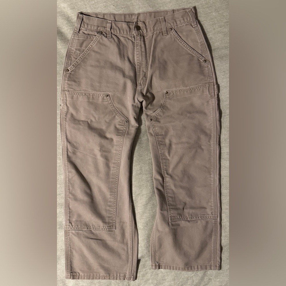Vintage 90S Carhartt Double Knee Pants 32 X 30 Union Made Leather Patch USA